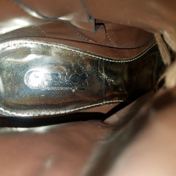 Carlos Santana Jolene Lace Chunky Heels sz 8 Women - Picture 7 of 8